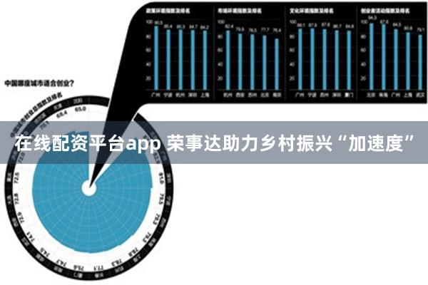 在线配资平台app 荣事达助力乡村振兴“加速度”