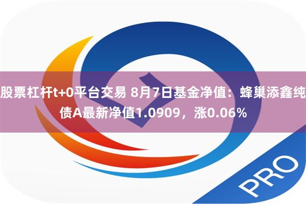 股票杠杆t+0平台交易 8月7日基金净值：蜂巢添鑫纯债A最新净值1.0909，涨0.06%