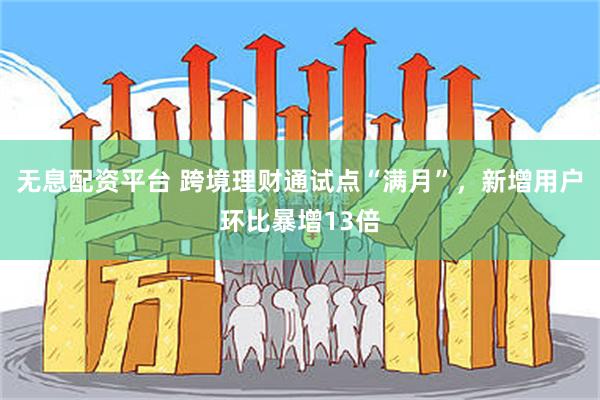 无息配资平台 跨境理财通试点“满月”，新增用户环比暴增13倍